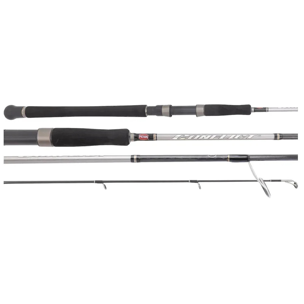 PENN Conflict 762M Spin Rod 7’6″ 6–10kg Fuji Guides EVA Grip Medium
