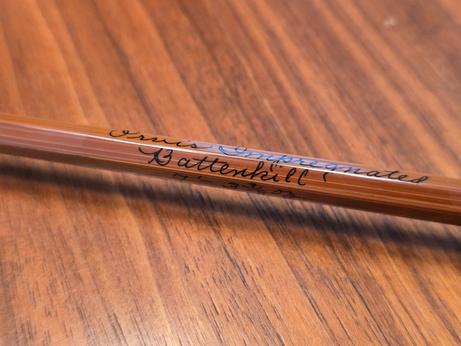 Orvis Impregnated Battenkill Bamboo Fly Rod 7’ – 3 3/8 oz. 6wt. W/ Tube & Sock.