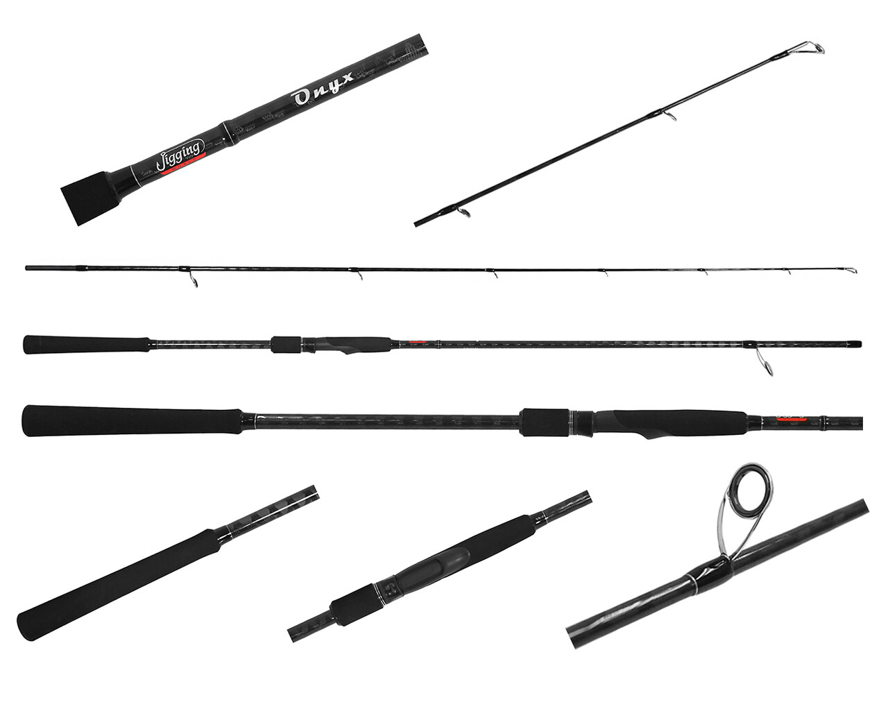Jigging World Onyx 9′ Medium 2 Piece Spinning Surf Rod JW-ONYX902-M