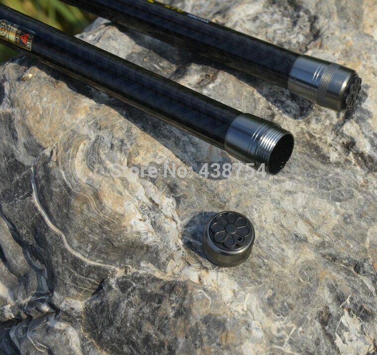Caña de Pescar Telescópica de fibra de Carbono,con y sin Carrete Portátil