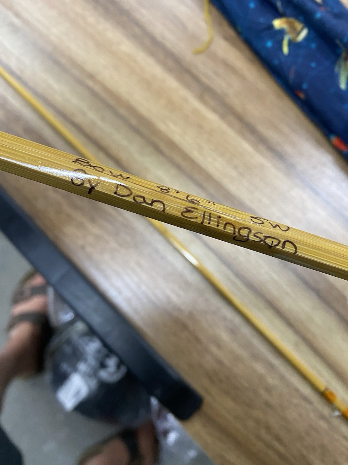 Dan Ellingson Custom-Built Bamboo Fly Fishing Rod. 8’6″ two pcs 5W