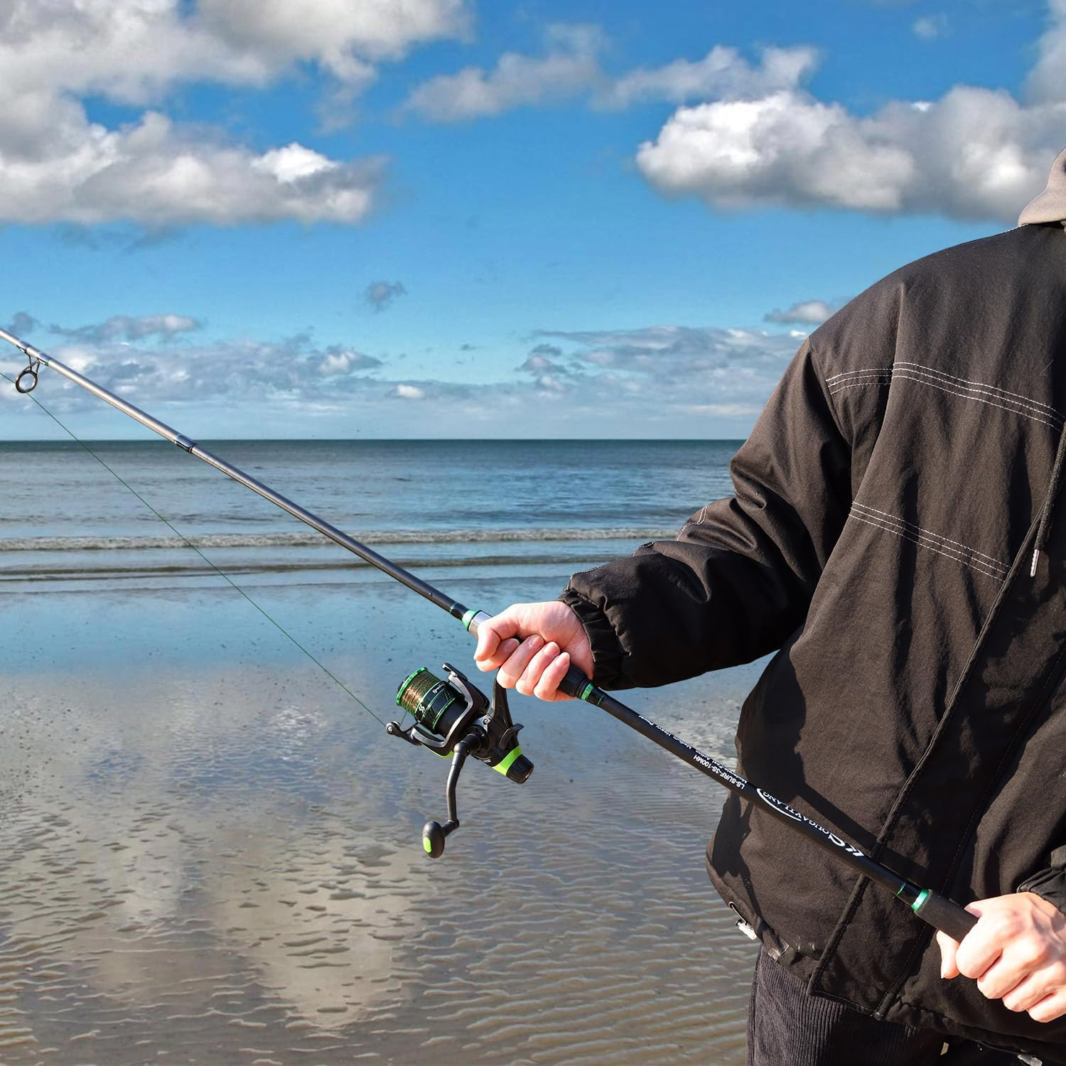 Surf Fishing Rod IM8 Carbon 3 Piece Travel Spinning Rod (9’/10’/11’/12′)