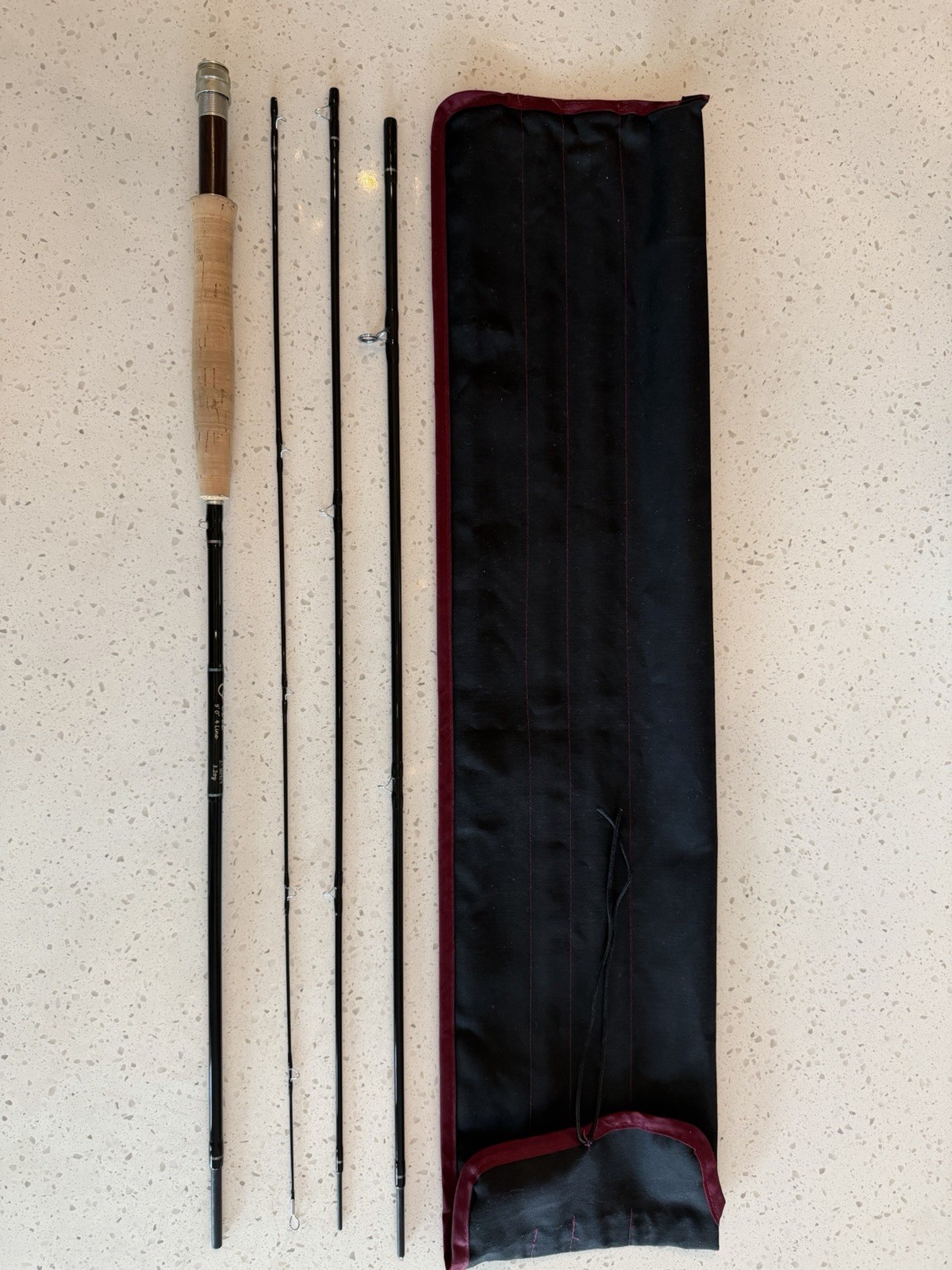 Scott S3 904/4 9′ 4wt 4pc Graphite Fast Action Fly Rod w/ Tube & Sock