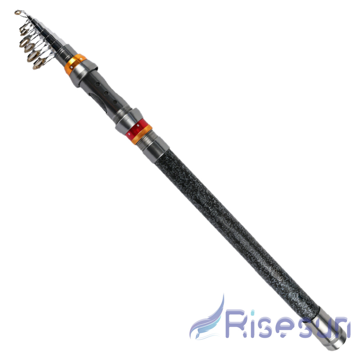 Fishing Rod with Storage Bag Telescopic Fishing Pole Spinning Portable Saltwater