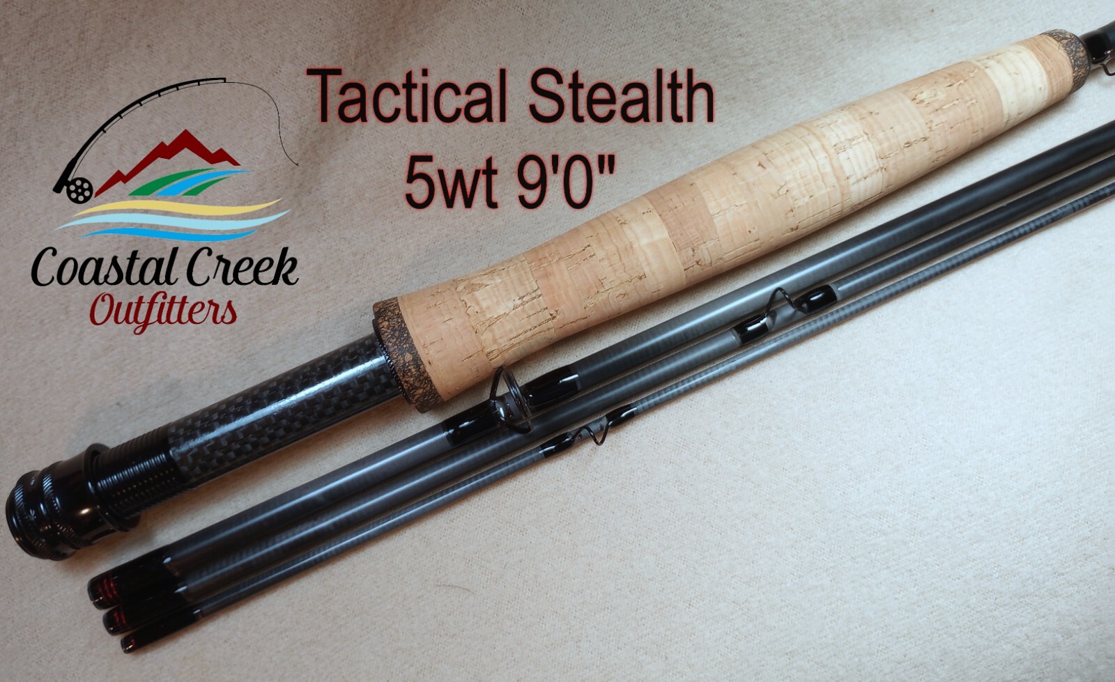 Coastal Creek Outfitters Tactical Stealth Custom Built Fly Rod 5wt built for you