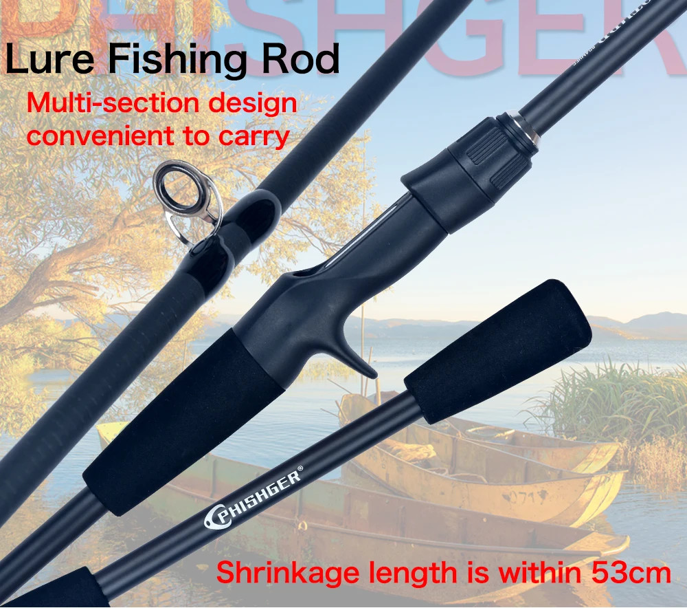 Fishing Rods Casting Phishger Spinning Baitcasting Travel Carbon Mini Goods Fast