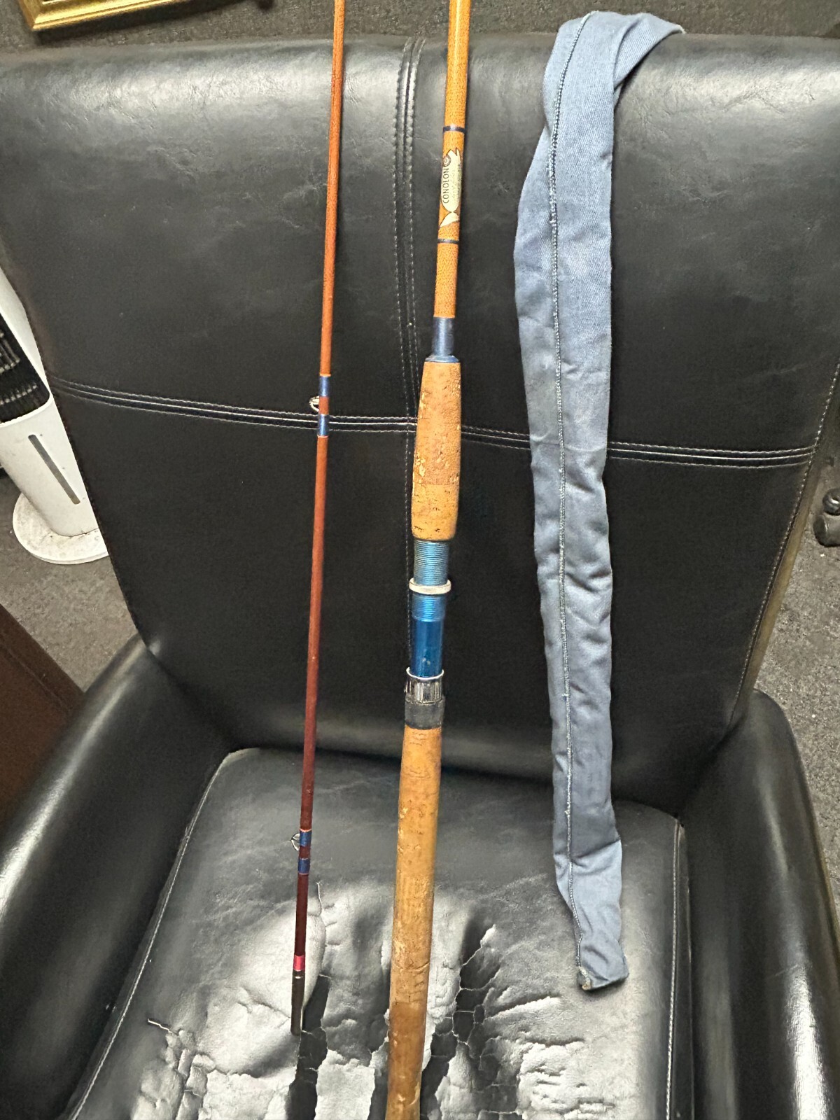Vintage Conolon live fiber klamath 6701-8’6R Fishing Pole