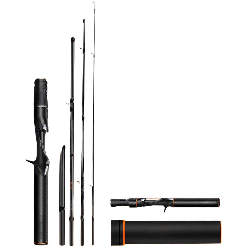 Carbon Fiber Rod Adjustable Length Fishing Rod Compact Storage Adventure Fishing