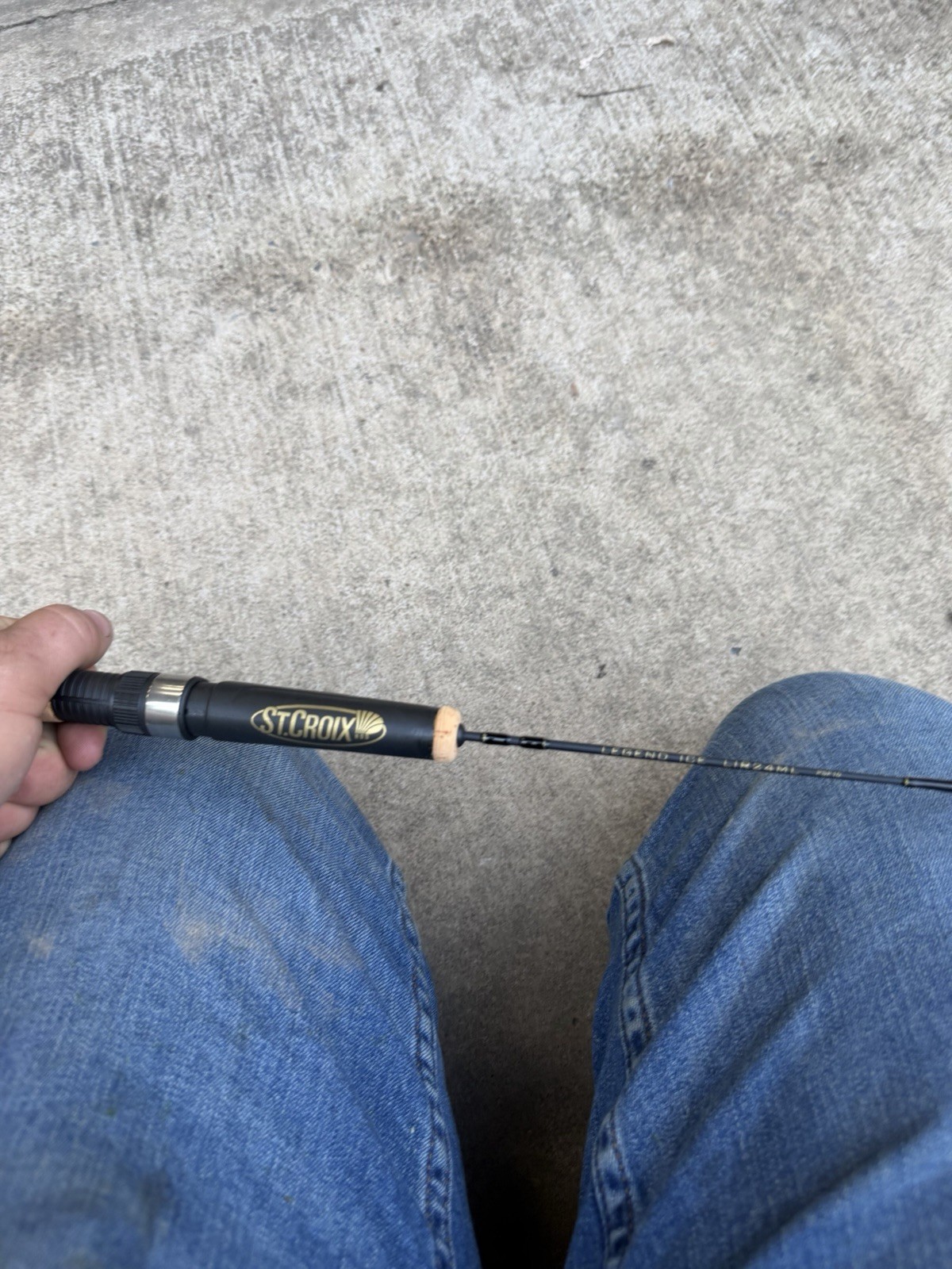 24-inch, Medium-Light power St. Croix Legend Ice fishing rod