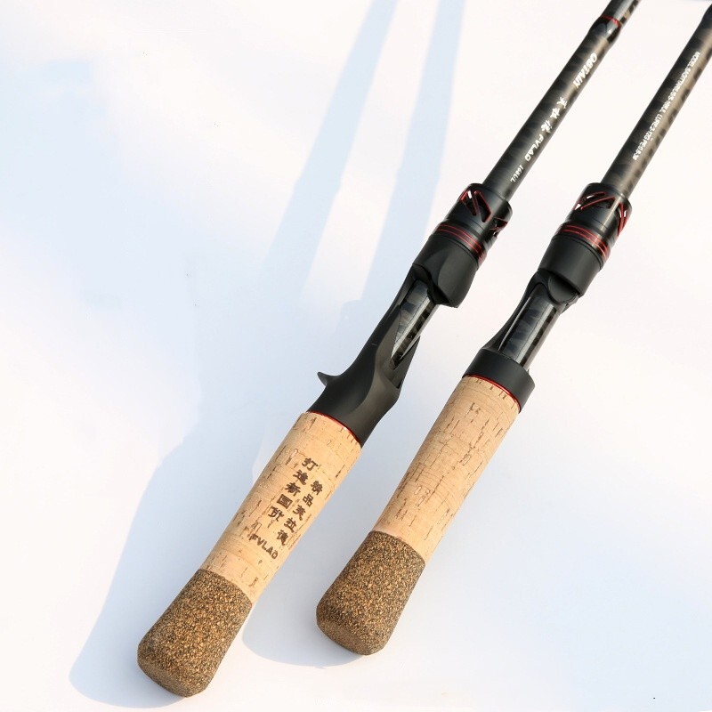 1.68M/5.51FT Fishing Rod Portable Fishing Pole Carbon Fiber Spinning/Casting Rod