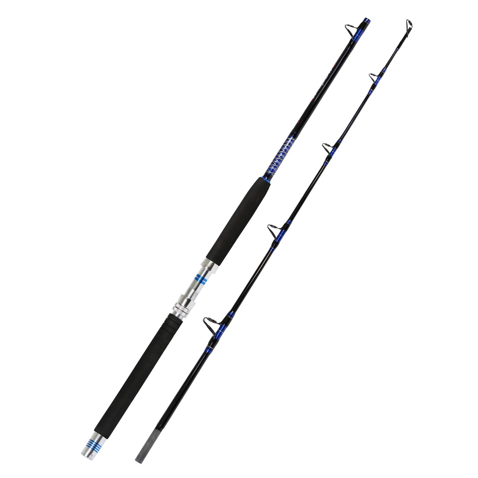 Fiblink 1-Piece/ 2-Piece Saltwater Offshore Trolling Rod Big Game Rod