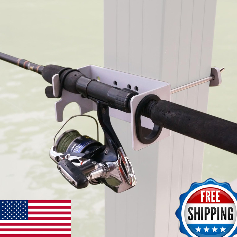 Maxxtuff Heavy-Duty Dock Column Fishing Rod Holder One Pair Model Mtm104