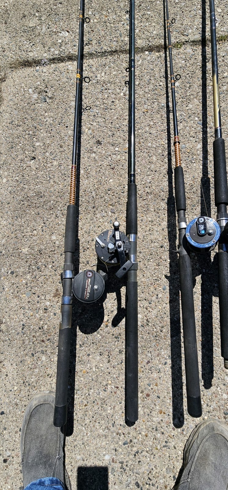 Down rigger Fishing Rods And Reels 4 Ugly Sticks 1 DAIWA Rod 1Browning Rod