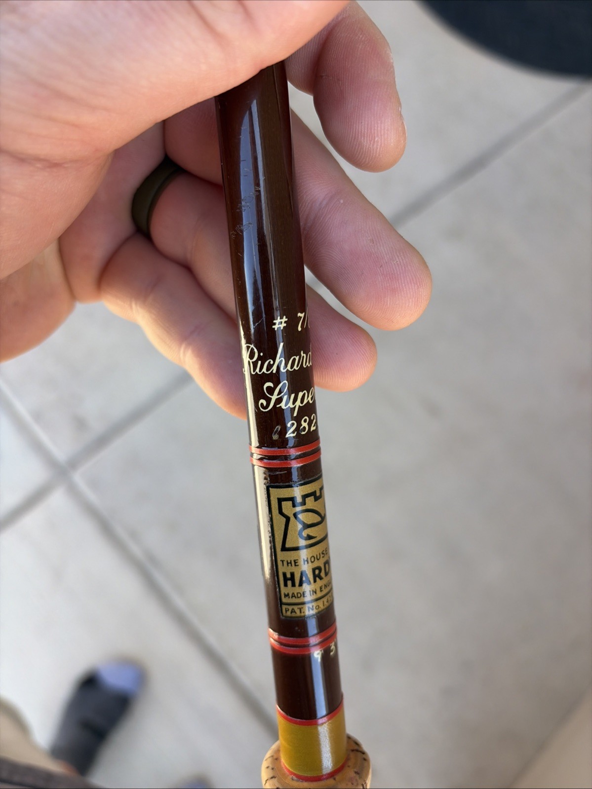 Vintage Hardy Richard Walker Superlite 9ft 3” 2 Piece 7/8 # Fly Rod
