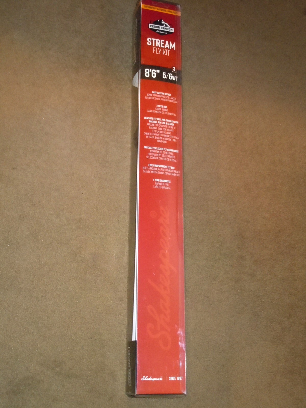 New Shakespeare Cedar Canyon Stream Fly Rod Kit 8’6” 5/6wT Moderate Action