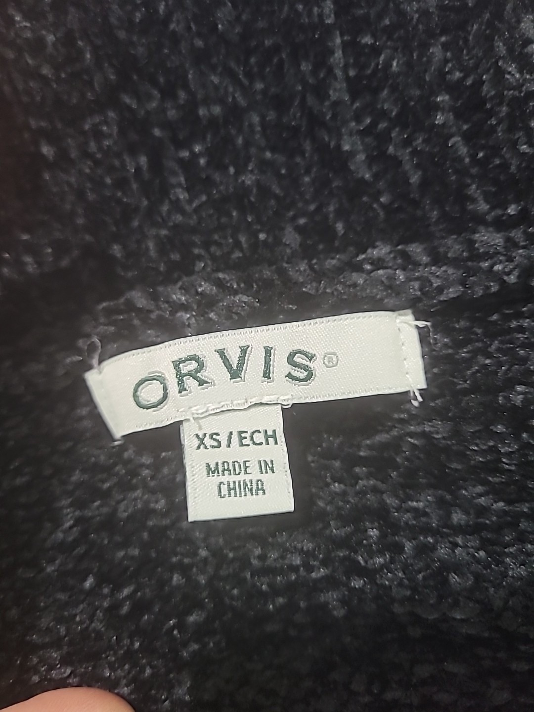 NEW Orvis Womens XS Open Front Cardigan Sweater Charcoal Black Ribbed