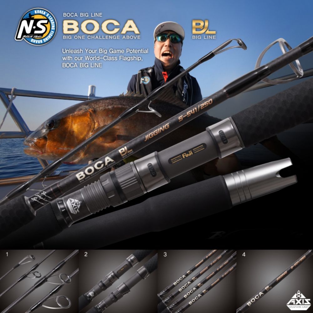 NS Black Hole Ultimate Baitcasting Jigging Rod BOCA Big Line B-521/350