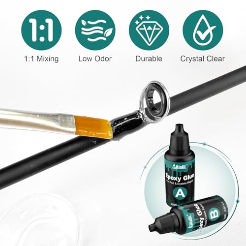 Fishing Rod Repair Kit – 3-in-1 Fishing Pole Complete Supplies Kit for Rod Tips,