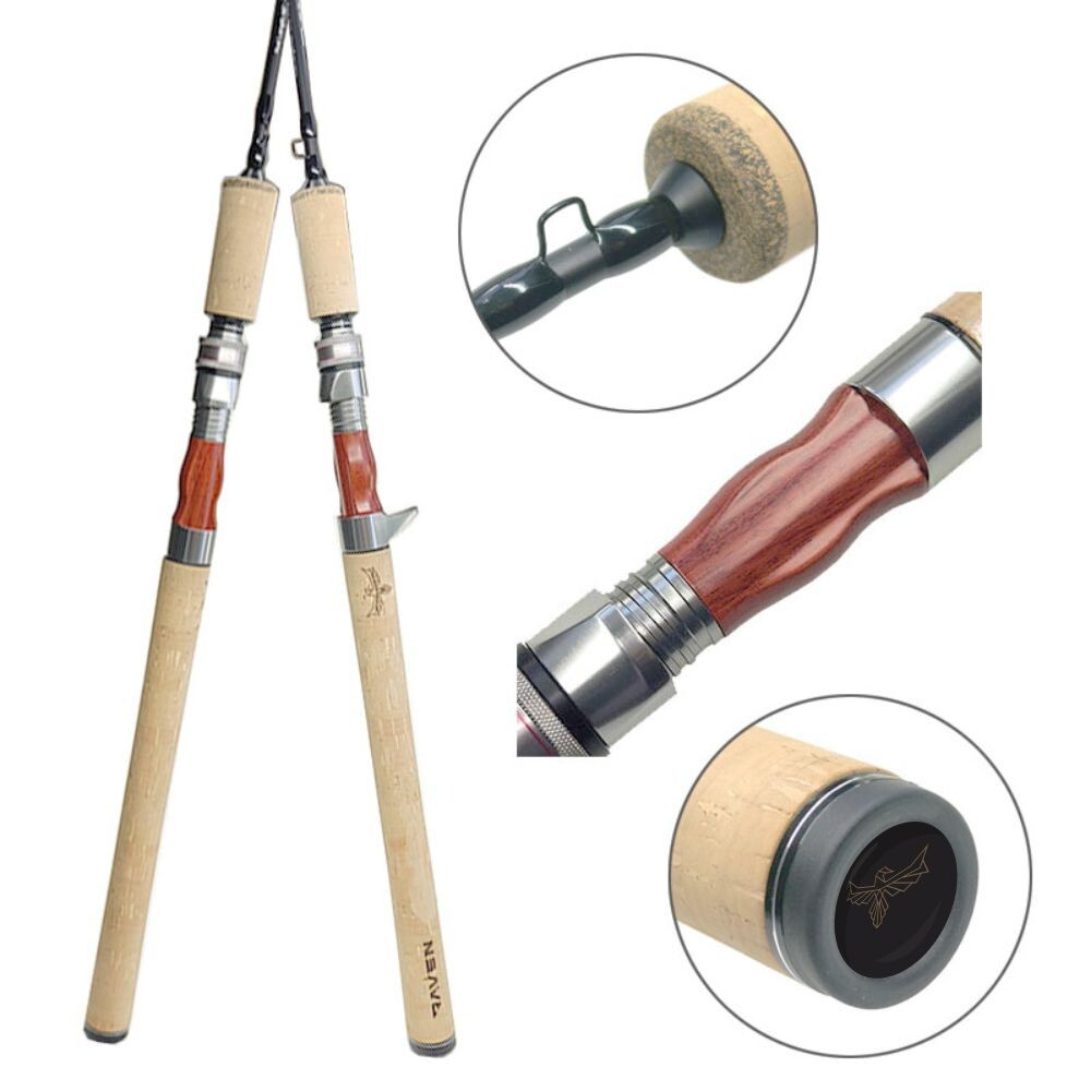 ICE FISHING ROD 46 In. PREMIUM DESIGN, Lake Trout, Mackinaw, LIMITED STOCK