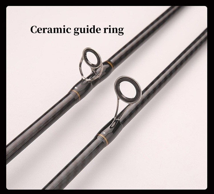 1.65M/1.8M Carbon Fiber Fishing Rod Spinning Casting Fishing Rod Pole 2 Sections