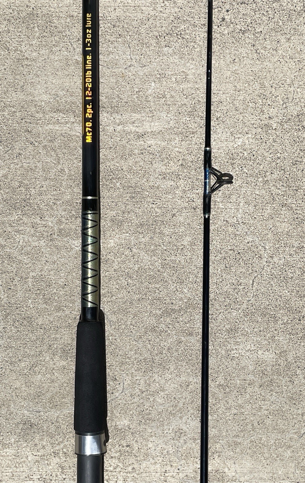 Montague MC70 7’ Two Piece Large Spinning Salmon Fishing Rod 12-20 lb, 1-3oz