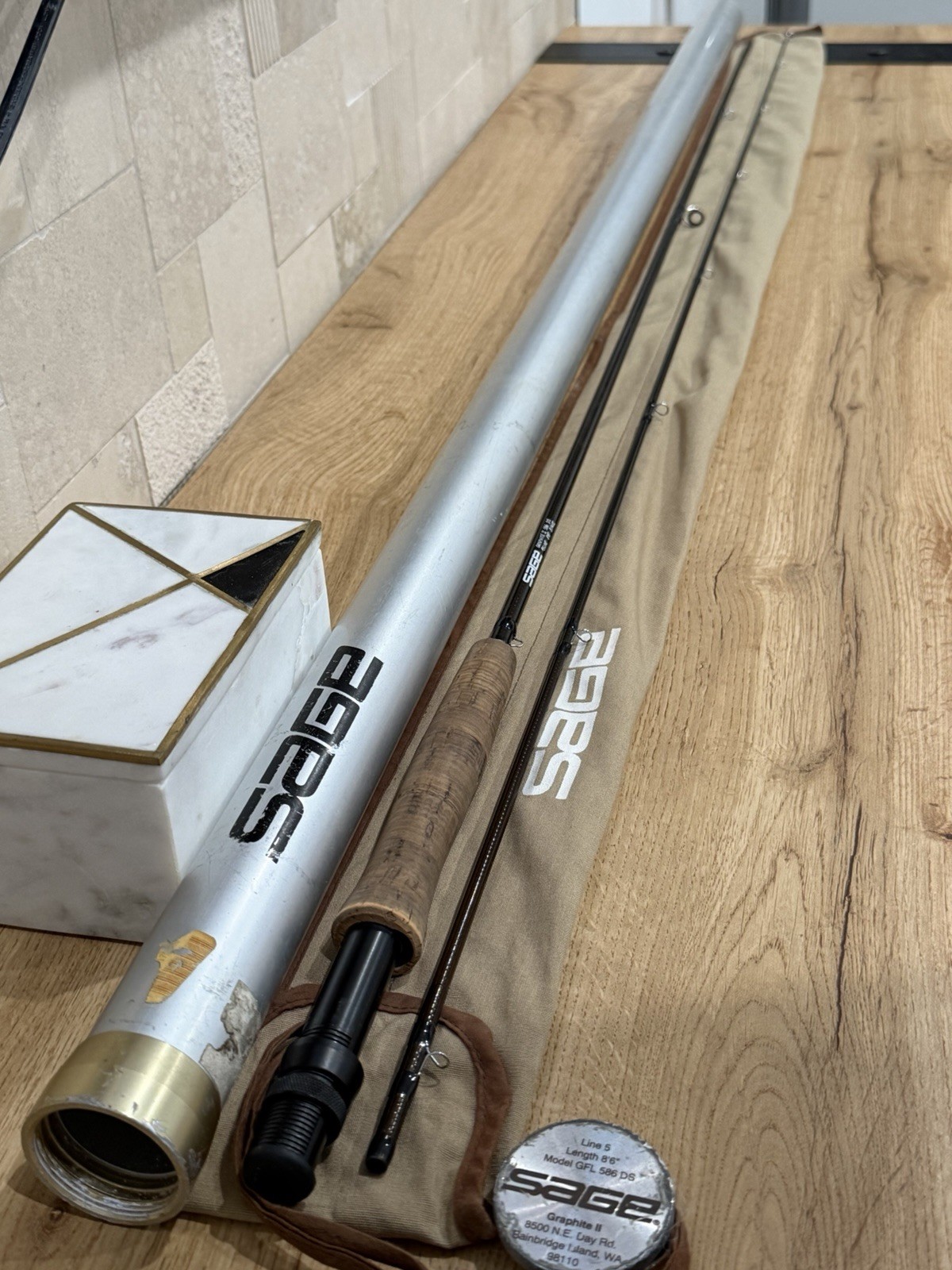 vintage Sage Graphite II GFL 586 DS fly fishing rod