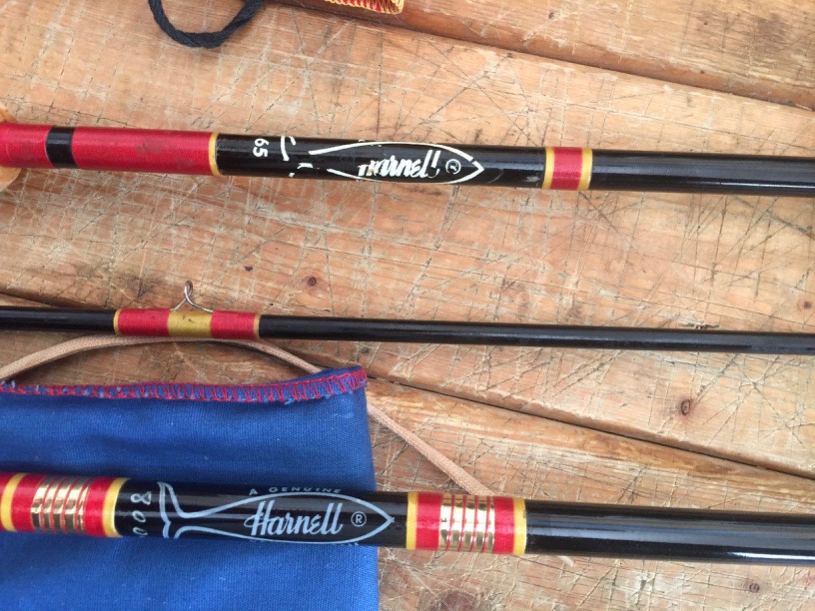 HARNELL FLY RODS, (2) 8′ 2 PC 5/6WT 7’6′ 2 PC 5/6 WT