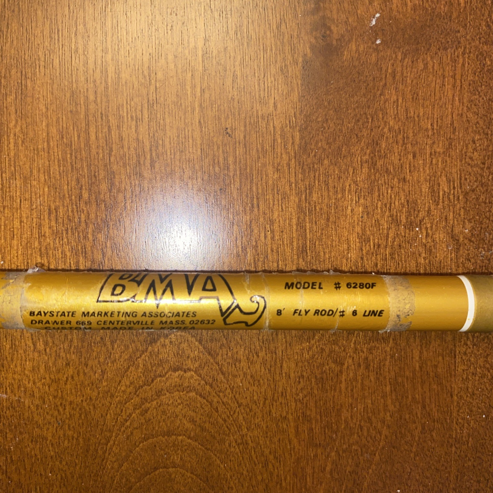 Vintage 8-foot Fly Fishing Rod By BMA. Custom Built In Korea. MINT