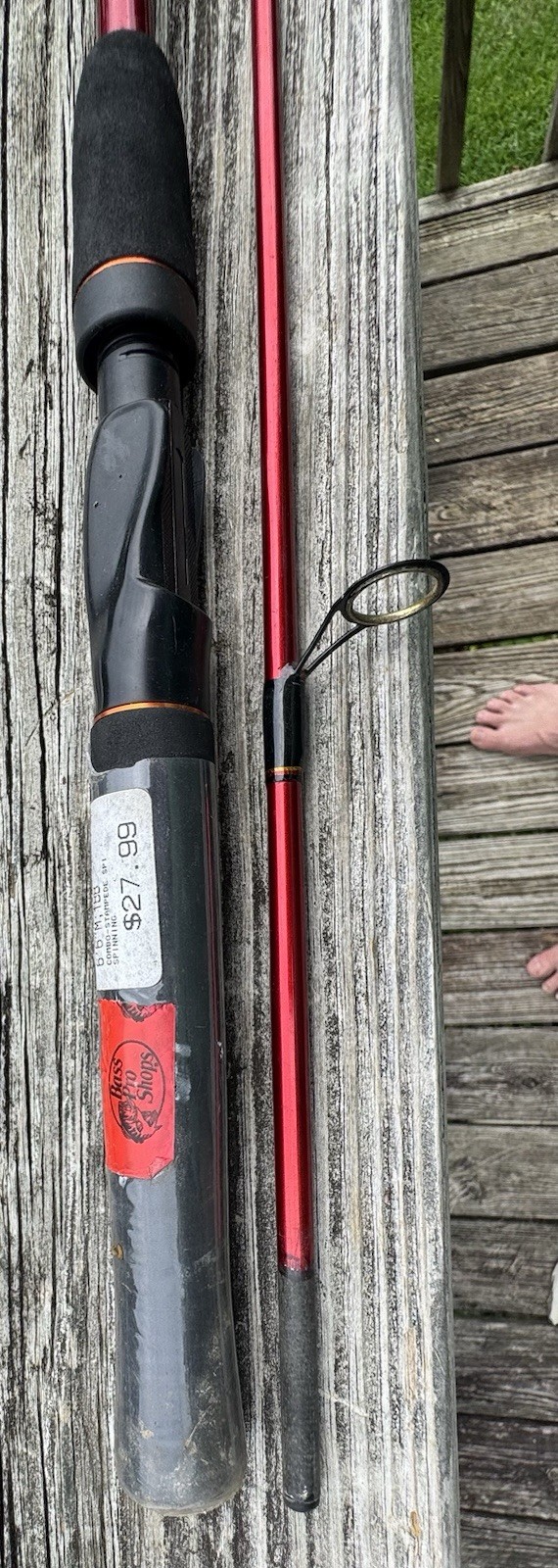 BASS PRO SHOPS, Stampede Spinning Fishing Rod 7’-0” Long Medium Action – New