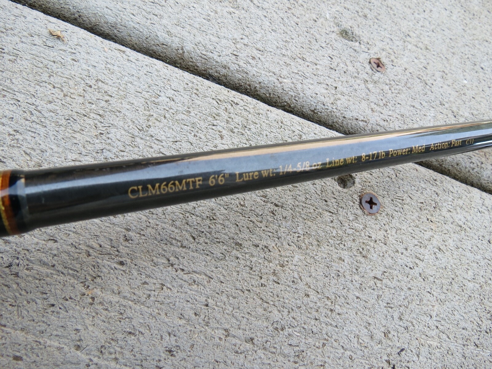 Bass Carbonlite bait casting fishing rod (lot#17340)