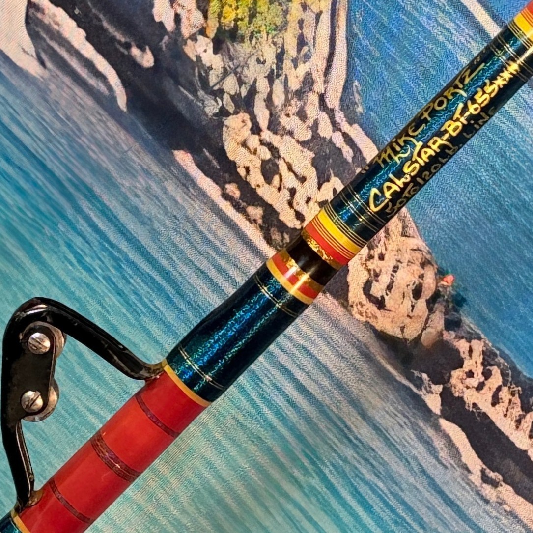 CALSTAR 655XXH Custom Longfin 50-120lb Saltwater Rod AFTCO Roller Guides 68″