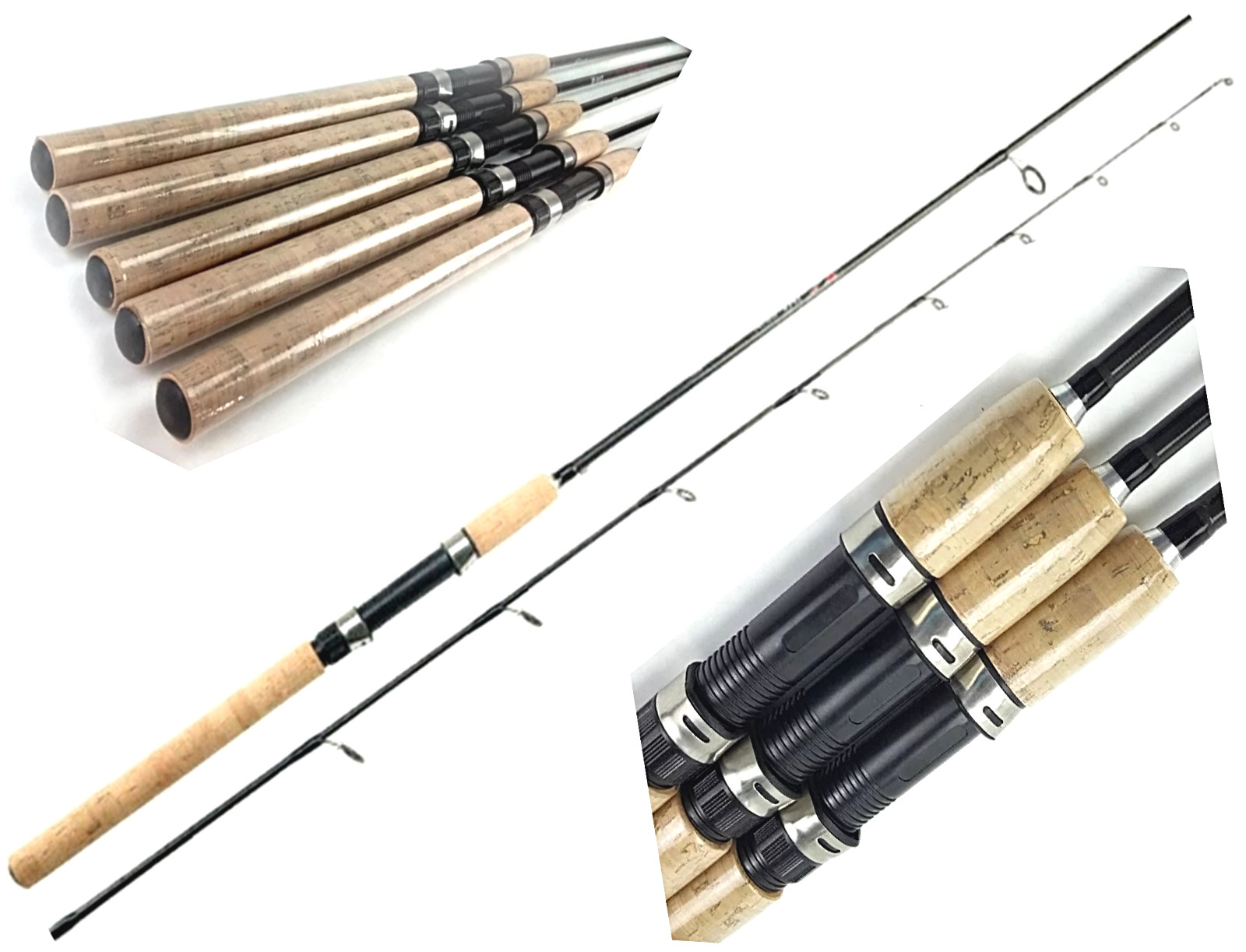 Fishing Pole Spinning Casting Rod Carbon Fiber Portable Medium Fast Lightweight