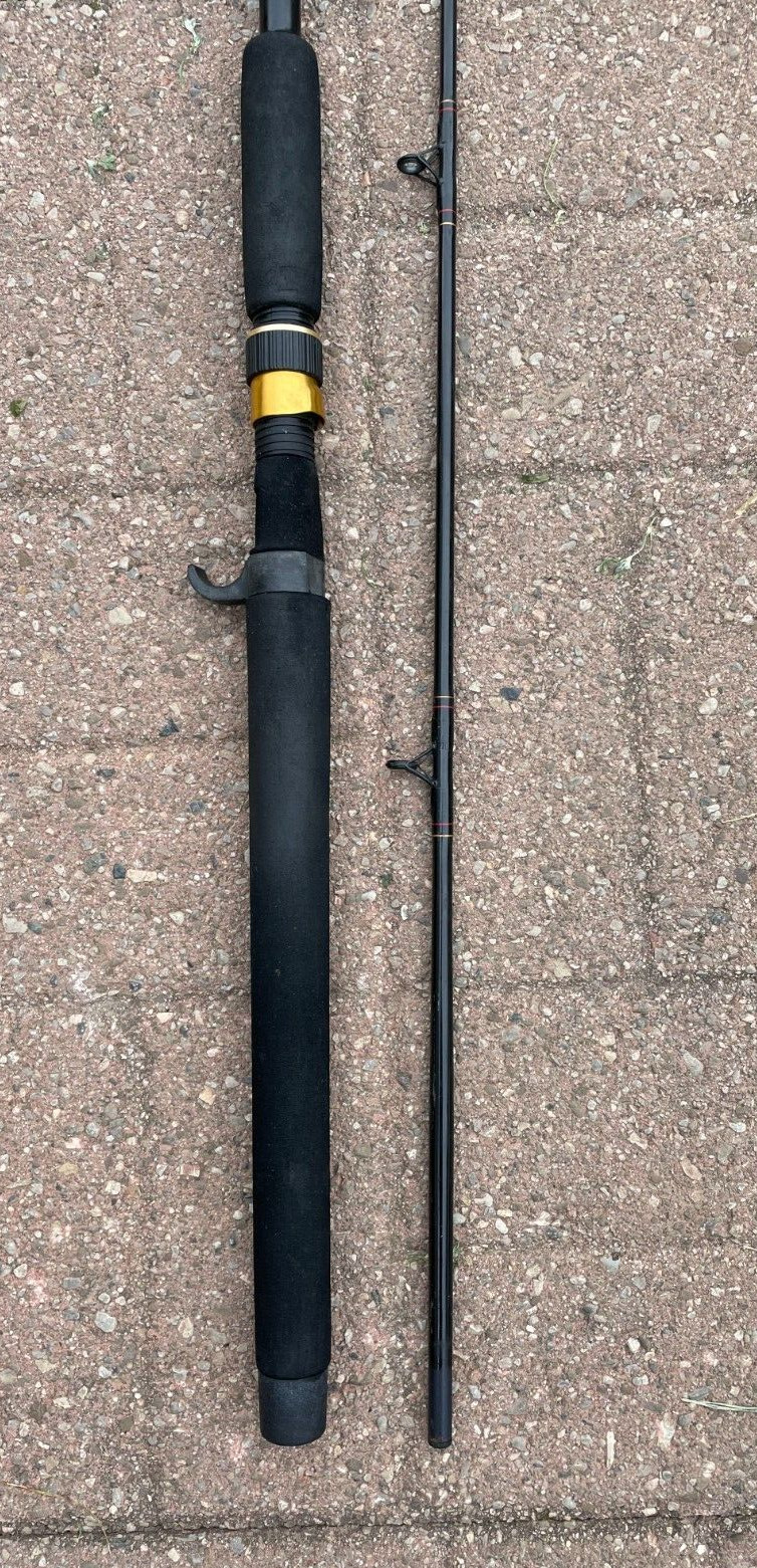 Vintage Zebco Pro Staff 8’ feet 2 Pc. Downrigger Action Fishing Rod 4365