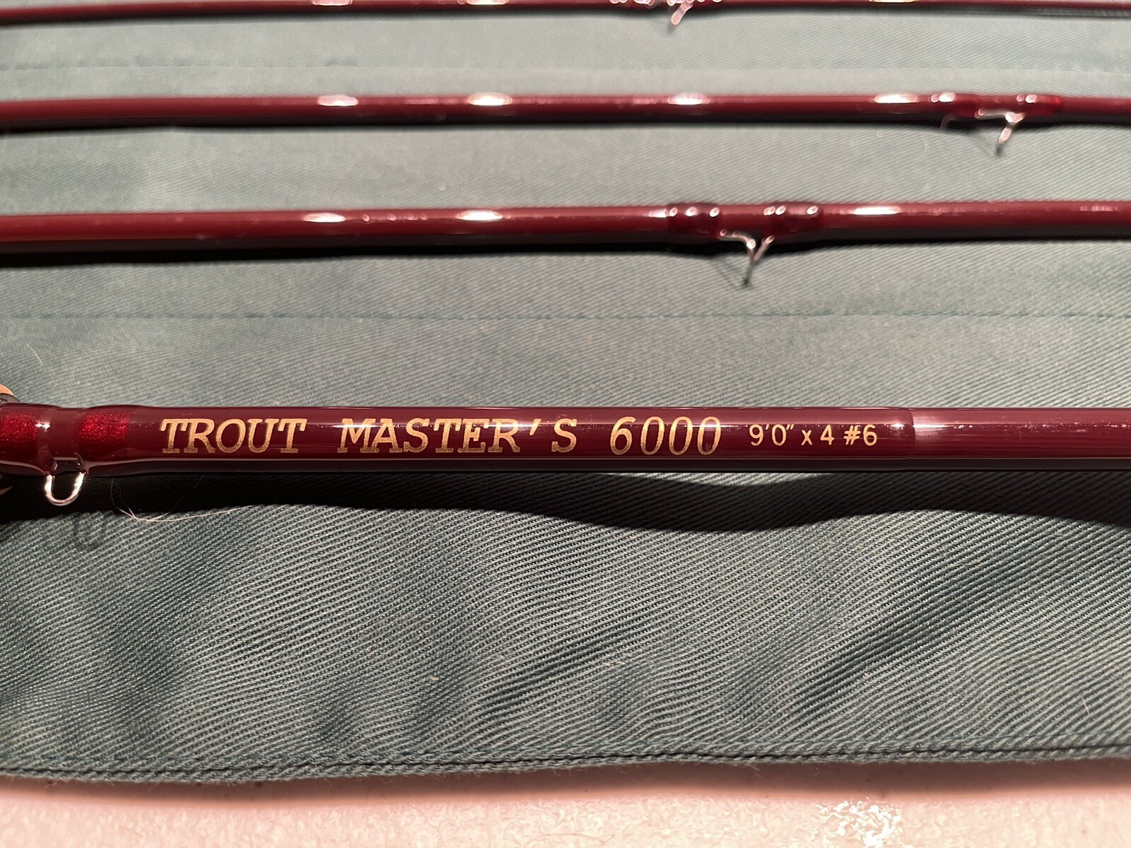 Trout Master’s 6000 90 X 4 #6 4 PC FLY ROD W/ Case