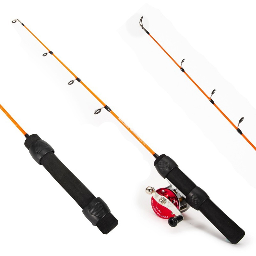 Fishing Rod Winter With EVA Handle Ice Fishing Sensitive Tip Solid Pole