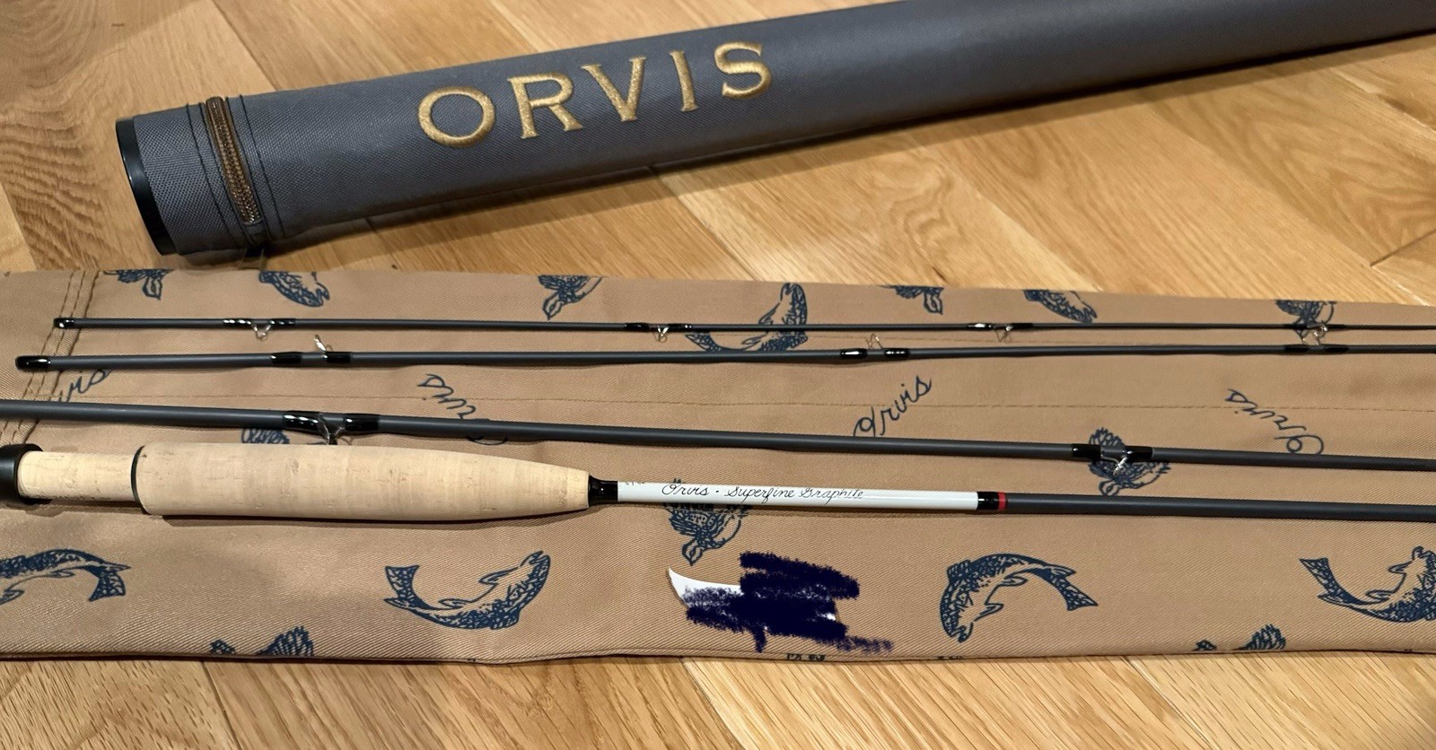 Orvis Superfine Graphite 4wt Seven Eleven 7’11” Fly Rod
