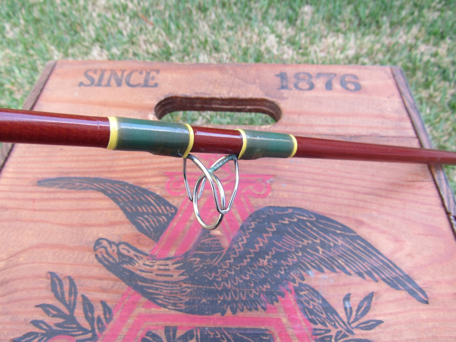 Vintage Kencor No. 315 Brown Tenlew Magnaglas 15′ Saltwater Surf Fishing Rod