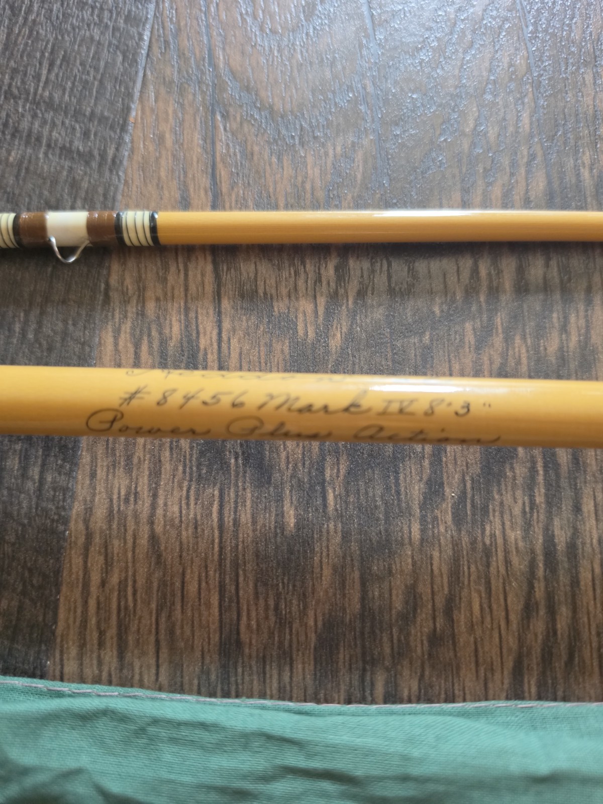 Heddon Pal Mark IV #8456 Fly Rod 8’3″ 7wt 2pc Fiberglass Cork Handle / Sleeve