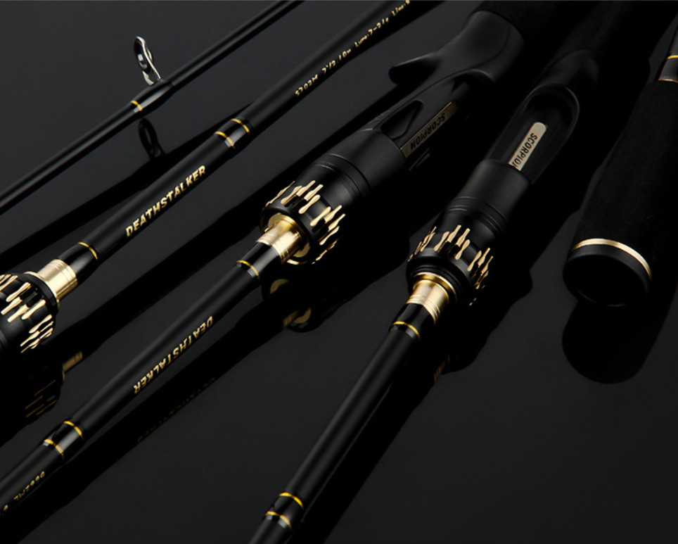 Fishing Rods 5.51FT 5.9FT Casting Spinning Rod Carbon Fiber 2 Section Lure Poles