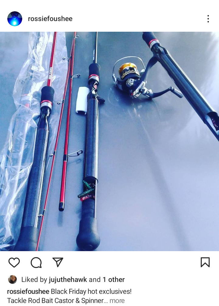 Tackle Rod Pro storage fishing rods. Black & Red / Black on Blk Carbon Fiber rod