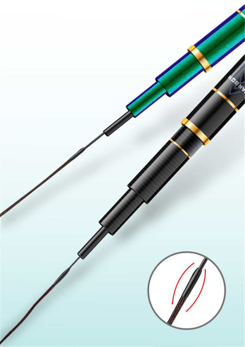 High Quality Superhard Carbon Fiber Fishing rod 3.6-9.0m