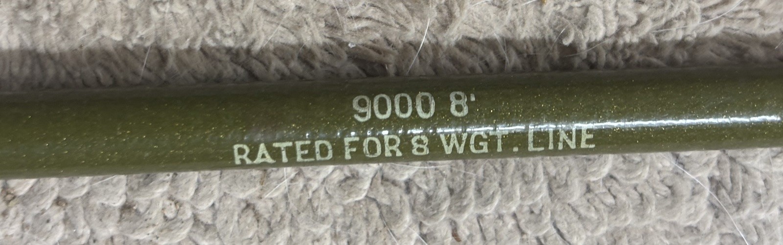 Vintage St Croix 9000 8 Ft 8 Wt Fiberglass Fly Rod Park Falls Wisconsin
