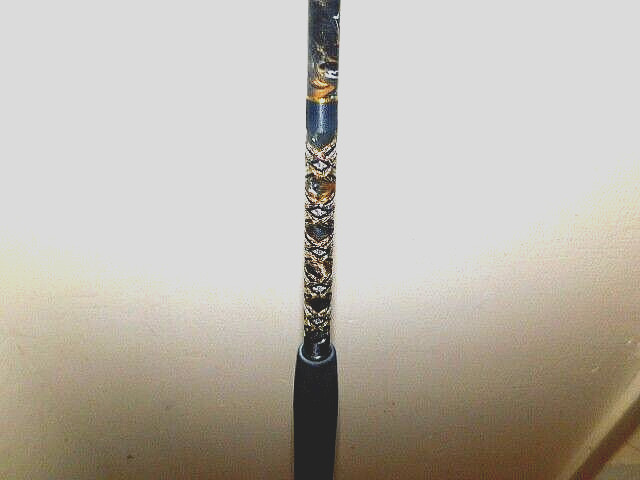 CUSTOM CONVENTIONAL BOAT ROD 7′ BLACK SILVER GOLD MARBLE 40- 80 LB TURBOS NEW