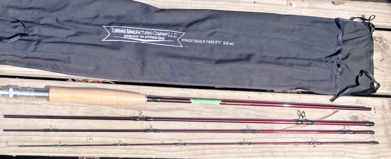 Torrans 9′ 5/6 wt Fly Rod 4pc with Sock & Tube, Jefferson, Texas, Free Ship
