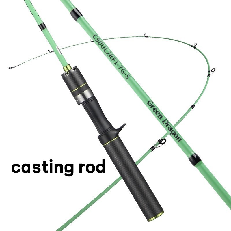 Fishing Rods Spinning Carbon Fiber Ultra Light Casting Portable Rod Travel Pole