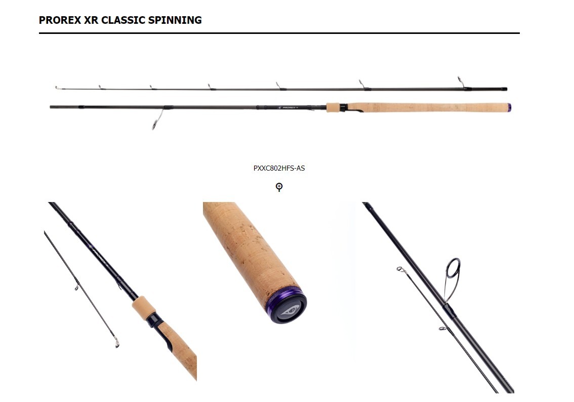 New Daiwa Prorex XR Classic 8′ 2 sec Spinning Rods PXXC802HFS-AS 40/80g
