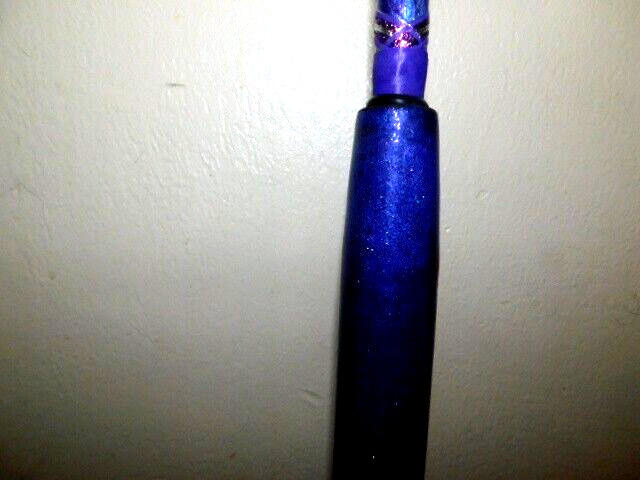 CUSTOM SPINNING ROD PURPLE PEARL SPARKLE MARBLE 10-25 LB 7′ SPECIAL GRIPS NEW