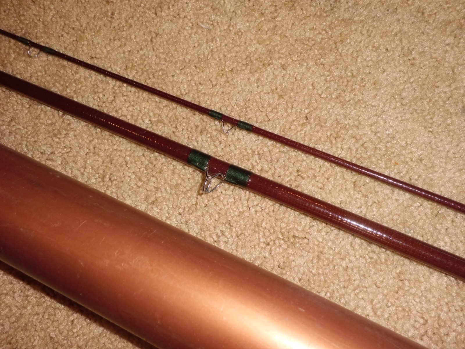Vintage WALTON POWELL Model UFB 92 Fiberglass Fly 9′ Rod- line 9-10-11-12 wt