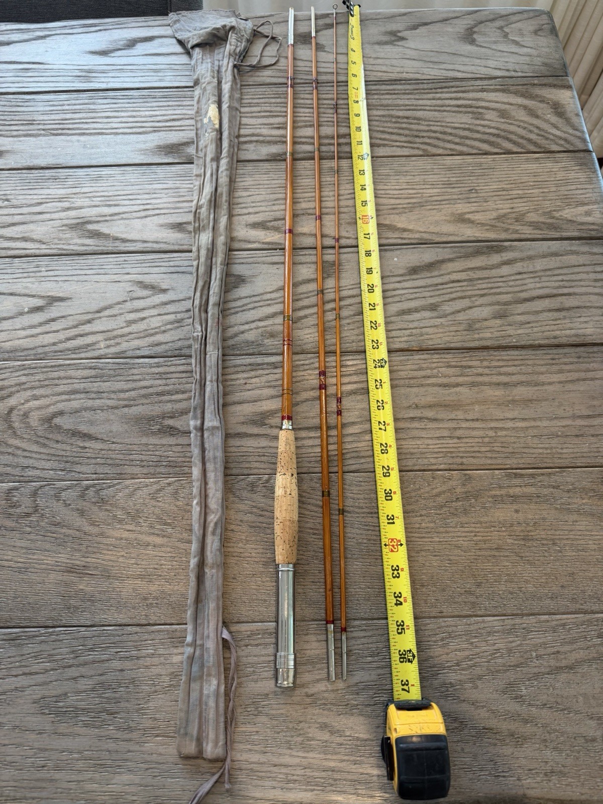 Not Thomas Bamboo ? Wood ? Fly Fishing Rod Wood ? VINTAGE Old Montage 1920’s