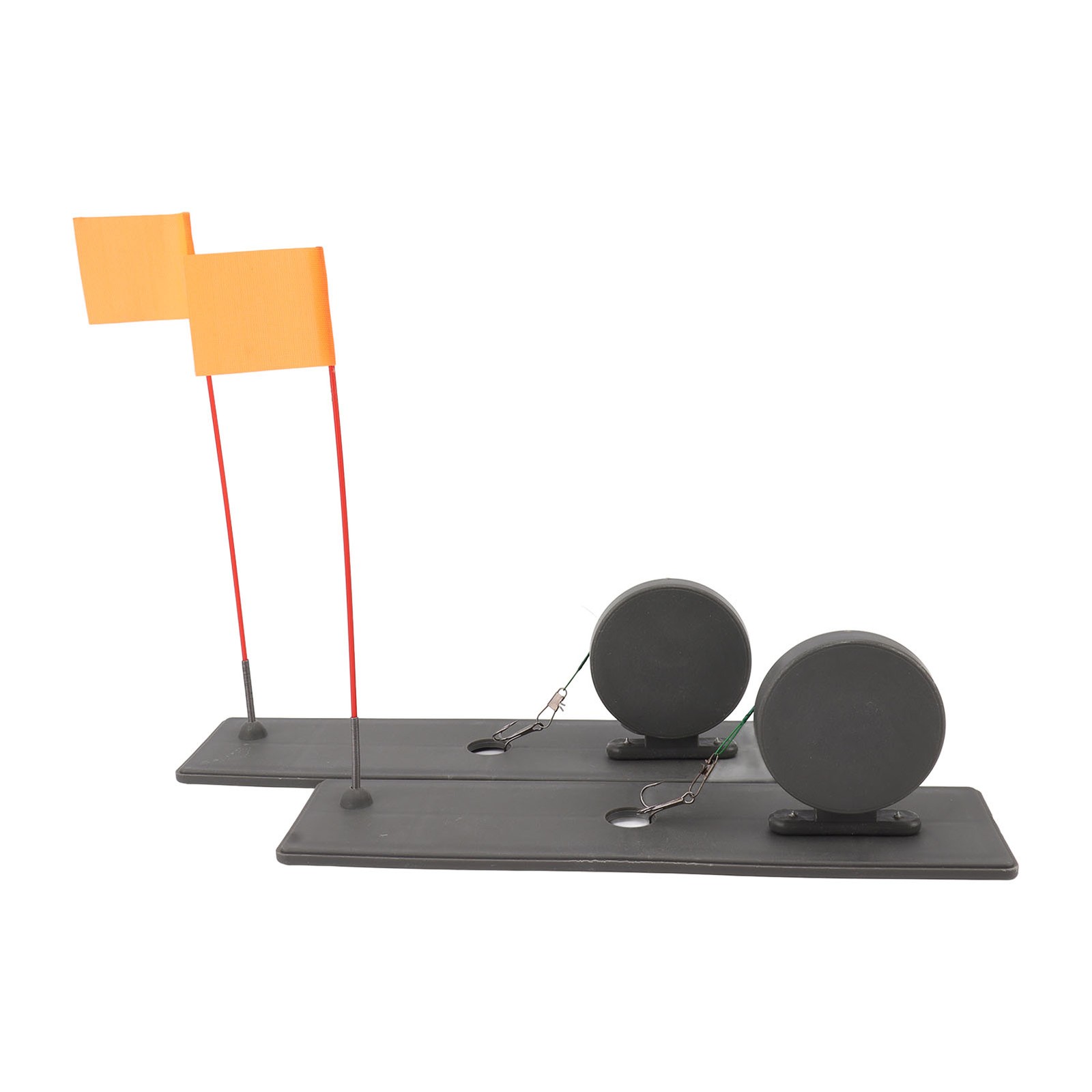 ¦2pcs Ice Fishing Flag Marker Rod Automatic Floating Stable Ice Fishing Rod Tip